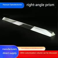 Lentilles de prisme à angle droit de haute précision Filtres en verre optique personnalisés Prismes en verre optique traités