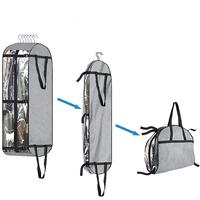 Housse anti-poussière pour vêtements Sac à poussière pour vêtements imperméable cationique gris épaissi et élargi Belle Durable résistante aux bactéries