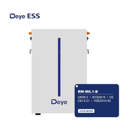 Baterai Lithium Deye LiFePO4 RW-M6.1-B(LV) yang Dipasang di Dinding 51.2V 120An 57.6kwh Baterai Tenaga Surya dengan Inverter Hibrida untuk Penggunaan Rumah Tangga