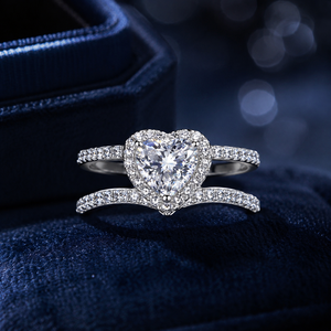 Anello a Doppio Cuore per Donne, Elegante Stile Principessa, Gioiello da Dito di Design alla Moda - Product Image 6