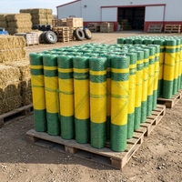 Film de protection pour balles rondes en HDPE avec stabilisateur UV intégré 1,23*3000 pour ensilage, paille et foin