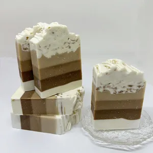 Sabão Banho Suprimentos Atacado Private Label Rosto Bady cuidados com a pele Orgânica Glicerina Handmade Vegan imprensa fria bolo de chocolate Sabonetes