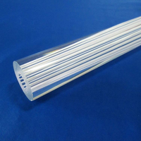 Barres acryliques transparentes et colorées, barres de diffusion de lumière blanc laiteux