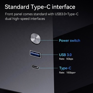 Snowman Mini-<span class=keywords><strong>ITX</strong></span> PC trường hợp thép tấm M-ATX cho trường hợp chơi game Tempered Glass ATX trường hợp cho PC tháp - Product Image 6