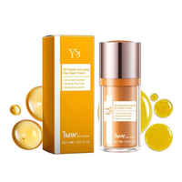 Crème Contour des Yeux Anti-Rides Végane YSJ 5D Peptide – Réduit les Pattes d'Oie, Éclaircit les Cernes, Anti-Poches, Raffermit la Peau Sous les Yeux 15ml