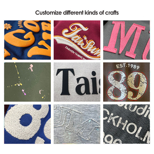 Felpa Girocollo Personalizzata da <span class=keywords><strong>Uomo</strong></span> e Donna <span class=keywords><strong>in</strong></span> Cotone Pesante Oversize 350gsm con Logo Ricamato e Stampa Puff - Product Image 6