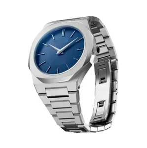Nouveau Design Logo personnalisé OEM acier inoxydable montres personnalisées relogio masculino montre Ultra mince Simple