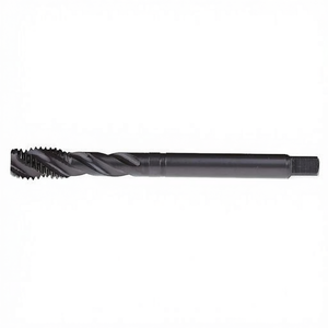 Macho de roscar universal cónico de paso fino, hélice de 40 grados para orificios ciegos, tolerancia 6H, acabado vaporizado - Product Image 2