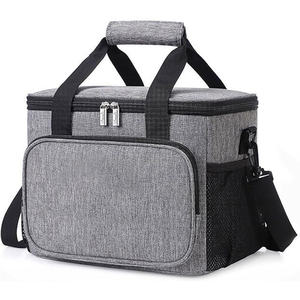 Sac isotherme pour le déjeuner Oxford 600D avec logo personnalisé pour le bureau, le voyage, le pique-nique, sac thermique fourre-tout souple avec bandoulière - Product Image 1