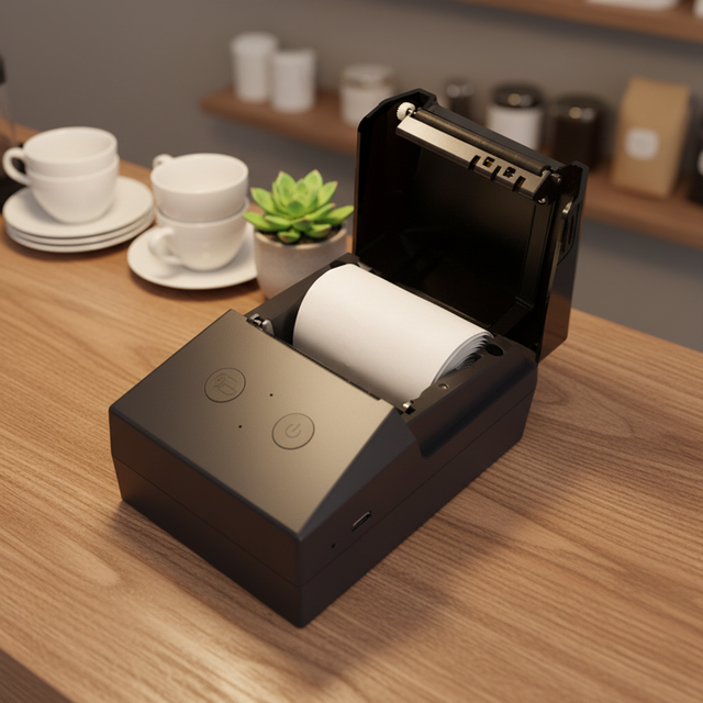 58mm Mini Mobile Portable Thermal Printer with Thermal Paper Price Tag & Sticker Printing in Stock