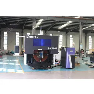 Máquina de corte a laser de fibra CNC para tubos de metal e aço inoxidável 1000w 1500w 3000w preço de fábrica na China