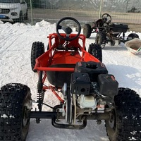 Go-Kart Todoterreno de 212cc, 4 Tiempos, con Neumáticos de 8/10 Pulgadas, 50-60km/H, Largo Alcance, para Niños y Adultos, Kart para Derrapes al Aire Libre