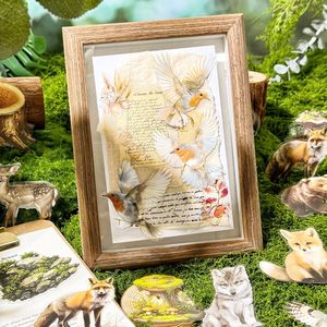 25 pièces/paquet vert champ secret manuel autocollant matériel autocollant Pack étanche autocollant PET manuel - Product Image 4