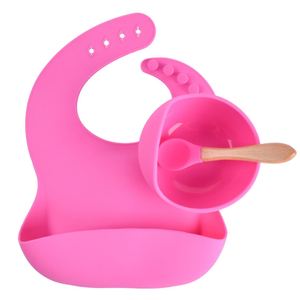 No tóxico unspillable anti derrame oso babero mini 360 cuencos de viaje <span class=keywords><strong>y</strong></span> platos <span class=keywords><strong>cuchara</strong></span> de <span class=keywords><strong>silicona</strong></span> para bebés bebé juego de cuencos de <span class=keywords><strong>silicona</strong></span> - Product Image 1