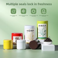 Boîtes vides réutilisables 100g Matcha Tea Powers emballage 50g Latte boîte de conserve Matcha hermétique en relief avec boîte