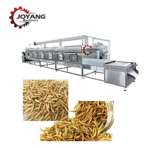 Yellow Mealworms Silkworm BSFL Insect Microwave Drying Equipment Edible Insects Microwave Drying
