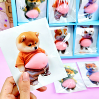 Jouet anti-stress en forme de chien kawaii, jouet à presser en TPR, écologique, jouet de décompression pour enfants autistes