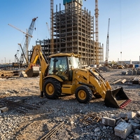 Produsen Profesional Backhoe Loader Kompak Baru Harga Terjangkau Front End Loader Dengan Excavator Mini Backhoe