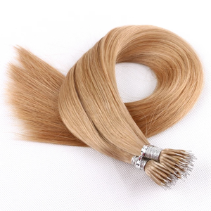 Jasmine Beauty Top <b>Russian</b> Human Hair Nano Tip Hair Extensions European Hair super double drawn hair virgin human hair extension - Product Image 5