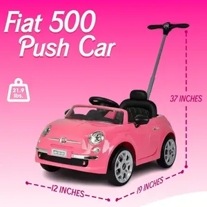 Fiat Ride-On per bambini spingere l'auto con musica elettrica a 4 ruote girello per bambini di 2-4 anni incoraggia il gioco e il divertimento - Product Image 6