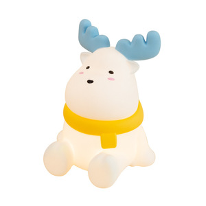 Little Deer Night <b>Light</b> Silicone <b>USB</b> Rechargeable Tap Control Bedside Desk Lamp Ambient <b>Light</b> For Kids Room - Product Image 4