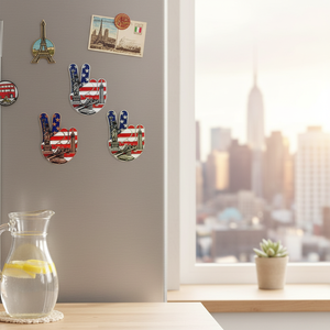 Set di Magneti New York 300 Pezzi, Dimensioni Personalizzate 25DZ/CS, Souvenir Turistici in PVC, Gomma e Latta, Design 3D, Modello A1255 con Motivo Quadrato - Product Image 3