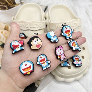 Breloques de <span class=keywords><strong>chaussures</strong></span> Doraemon en PVC pour sabots et sandales, accessoires de décoration pour enfants, cadeaux populaires - Product Image 3