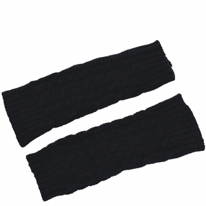 Productos de Venta caliente manga de tejer con orificio para el pulgar <span class=keywords><strong>100</strong></span>% acrílico tejido cálido mano mitones elástico estilo corto dedo - Product Image 2