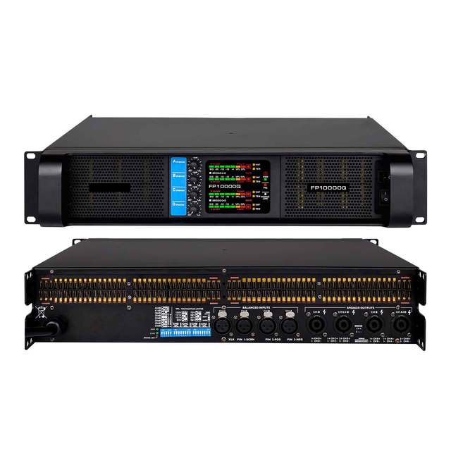 4-Channel Audio DJ Amplifier FP10000Q 10000Watt Passive Switching Metal Shell Power Amplifier