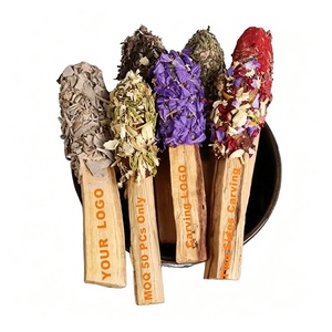 Varitas de <span class=keywords><strong>Palo</strong></span> <span class=keywords><strong>Santo</strong></span> (9 Tipos) Hechas a Mano, 8-14g, MOQ Bajo, Logotipo Personalizado, Madera Tallada para Yoga, Boutique, Meditación, Regalo de Perú - Product Image 1