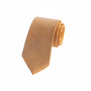 Cravate en lin motif italien dégradé orange - Product Image 2
