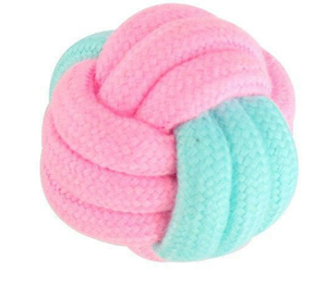 Cuerda de algodón para perros, bola resistente a mordeduras, juguete de Limpieza de dientes, cuerda para morder perros - Product Image 4