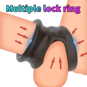 Mannelijke Siliconen Penis Ringen Scrotum Bind Delay Ejaculatie <span class=keywords><strong>Cock</strong></span> <span class=keywords><strong>Ring</strong></span> <span class=keywords><strong>Sexy</strong></span> Erectie Ringen Paar Lover Sekswinkel Seksspeeltjes Voor Mannen - Product Image 3