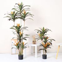 Tanaman Plastik Dracaena Marginata Buatan dalam Pot, Tanaman Palsu untuk Dekorasi Luar Ruangan, Dalam Ruangan, Kantor, Taman, Dekorasi Rumah, Tanaman Artifisial