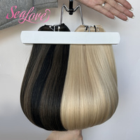 Extensions de cheveux humains Genius Weft, 100% vierges, double tirage, cuticules alignées, 50g