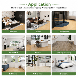White Oak <b>Engineered</b> Hardwood <b>Flooring</b> Wear Resistant Click UV Lacquered Modern for Dining Bathroom Living Room Kitchen - Product Image 5