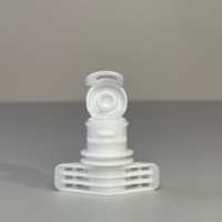 Bouchon de bec en PE monobloc de qualité alimentaire de 8mm pour produits cosmétiques Capacité de 100ml pour emballage de shampooing de lavage de corps de détergent à lessive