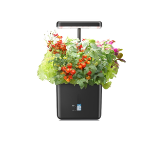 Système de culture en terre pour intérieur avec éclairage LED, pot auto-arrosant avec réservoir d'eau et perche télescopique - Product Image 2