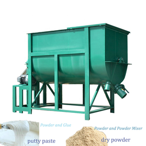 Automatic Wear-Alloy Carbon Steel Ribbon Mixer Variable Frequency Blender for Ore Powder <b>Organic</b> Fertilizer Bulk Mixing - Product Image 1
