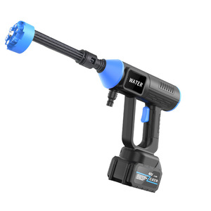 Pistola <span class=keywords><strong>de</strong></span> Agua para Lavado <span class=keywords><strong>de</strong></span> Autos OEM <span class=keywords><strong>Amazon</strong></span> Inalámbrica con Batería <span class=keywords><strong>de</strong></span> Litio <span class=keywords><strong>de</strong></span> 300W y Alta Presión <span class=keywords><strong>de</strong></span> 22 bar - Negra/Azul con Garantía <span class=keywords><strong>de</strong></span> Un Año - Product Image 1