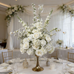 DKB - Bolas de Flores de Rosa Realistas de Seda Artificial para Centros de Mesa de Boda - Tamaño y Color Personalizables - Product Image 1