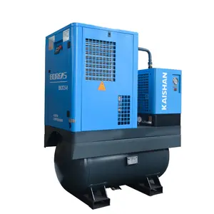 Compressor de ar portátil, motor ac da indústria usado tipo de rolagem rotativa 15 kw com secador