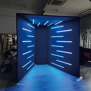 Phòng chụp ảnh <span class=keywords><strong>360</strong></span> độ mới nhất dành cho sự kiện tiệc tùng, có vách ngăn hình đường hầm, phông nền ngoài trời, khung chụp ảnh <span class=keywords><strong>360</strong></span> độ - Product Image 1