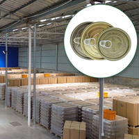 Vente en gros 202 #   Capsules de fermeture facile en fer blanc de qualité alimentaire TFS, couvercles en fer blanc, extrémités faciles à ouvrir en fer blanc