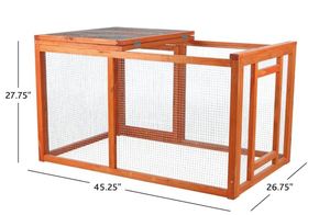 Jaula personalizada de madera <span class=keywords><strong>Natura</strong></span> para correr al aire libre, para patio trasero, pollos, parque infantil para animales pequeños - Product Image 3