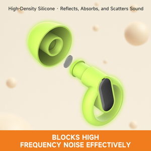 Bouchons d'oreilles réutilisables anti-bruit pour la maison, bloquant la fluorescence - Product Image 3