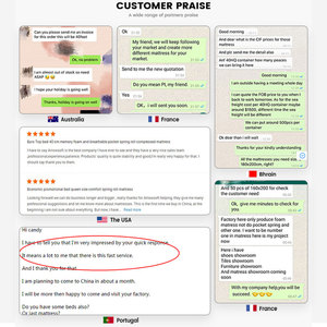 Bán buôn nhà sản xuất tùy chỉnh kích thước nén chỉnh hình sang trọng lai cuộn lên Túi mùa xuân Bộ nhớ bọt nệm - Product Image 5