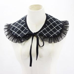 DIY personalizado blanco y negro desmontable mujer capelet blusa media camisa falso cuello falso - Product Image 4