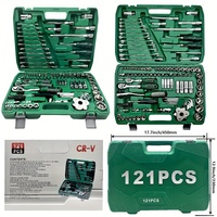 121 pièces réparation automatique bricolage ensemble d'outils clé à cliquet rapide tournevis douilles OEM étui rigide usage domestique matériel CR-V perceuses à main