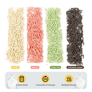 Litière pour chat en tofu écologique, prix usine, 1,5 mm, 100 % biodégradable, naturelle, jetable aux toilettes, 2,0 mm, <span class=keywords><strong>sable</strong></span> pur original - Product Image 2